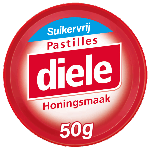 Diele Pastilles Rood Honing Suikervrij
