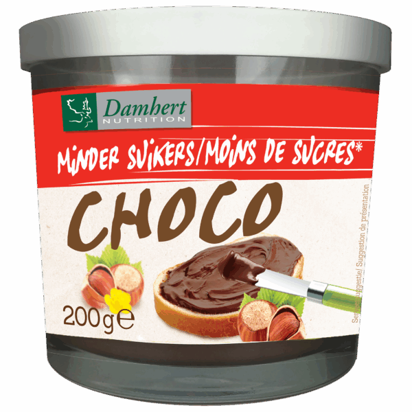 Damhert Minder Suikers Chocopasta