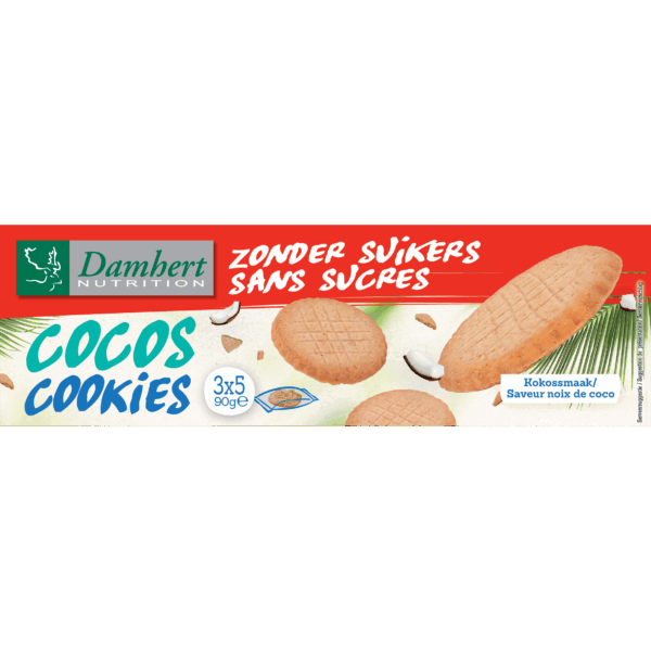 Damhert Cocos Cookies Zonder Suikers