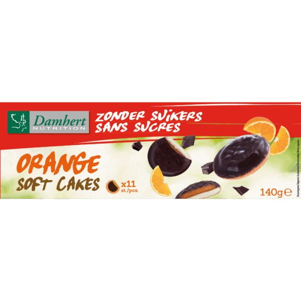 Damhert Orange Soft Cakes Zonder Suiker